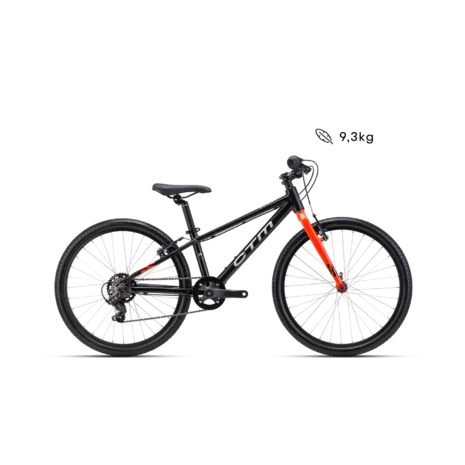 Detský bicykel CTM BENNY 24 - matná čierna / oranžová