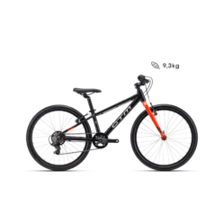 Detský bicykel CTM BENNY 24 - matná čierna / oranžová
