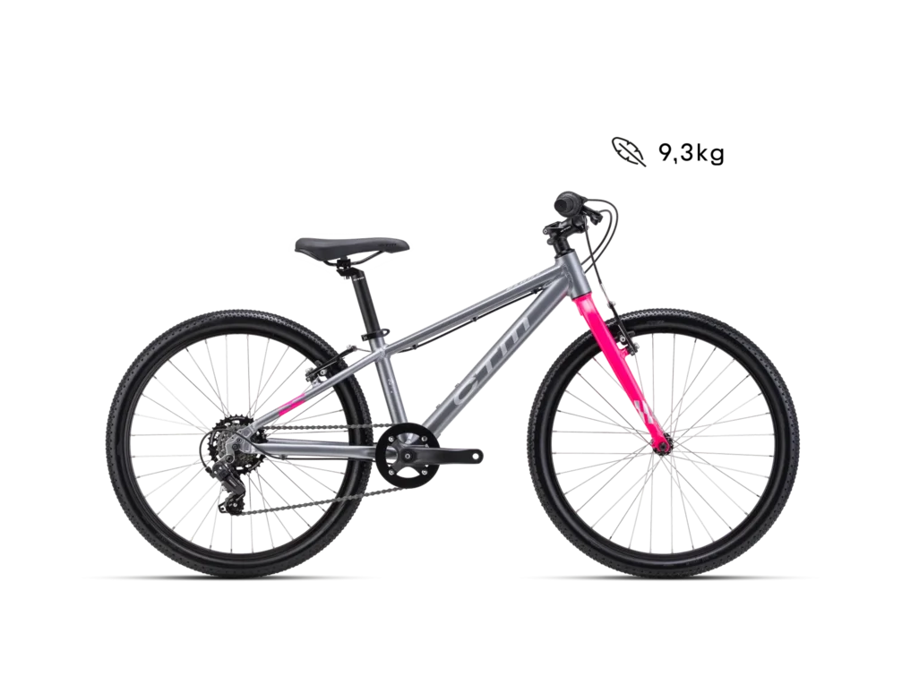 Detský bicykel CTM BENNY 24 - matná šedá / ružová