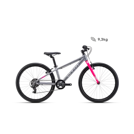 Detský bicykel CTM BENNY 24 - matná šedá / ružová