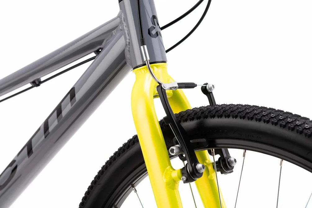 Detský bicykel CTM BENNY 24 - šedá / limetková