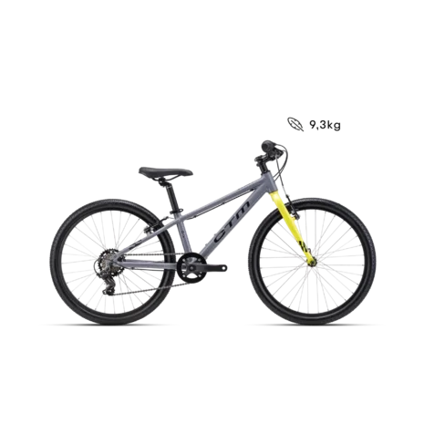 Detský bicykel CTM BENNY 24 - šedá / limetková