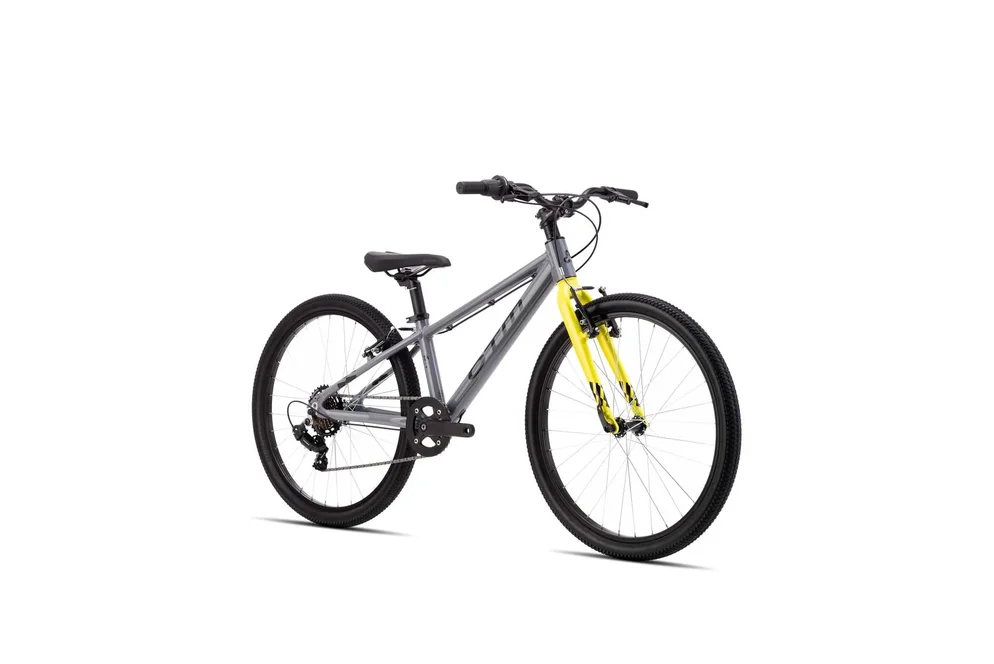 Detský bicykel CTM BENNY 24 - šedá / limetková