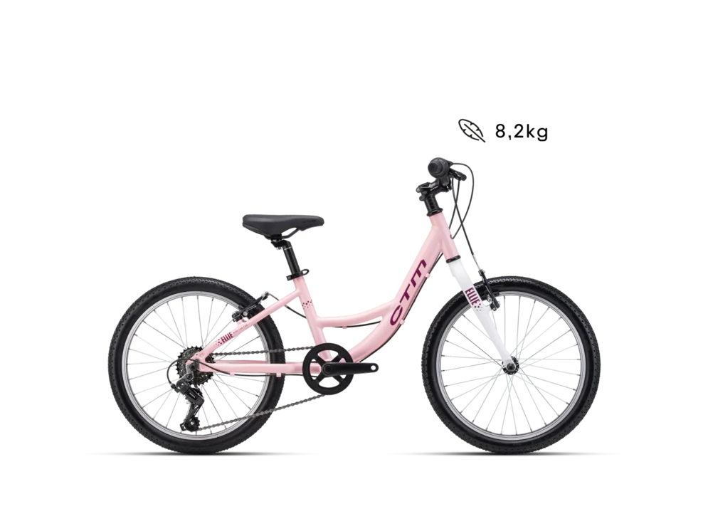 Detský bicykel CTM ELLIE 20 - matná svetloružová