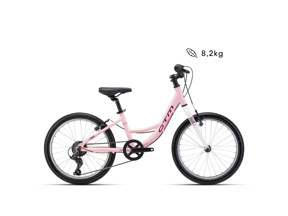 Detský bicykel CTM ELLIE 20 - matná svetloružová