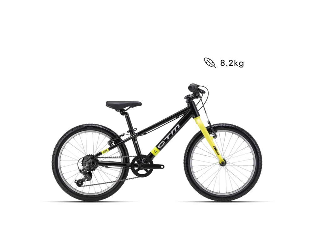 Detský bicykel CTM FLASH 20 - matná čierna