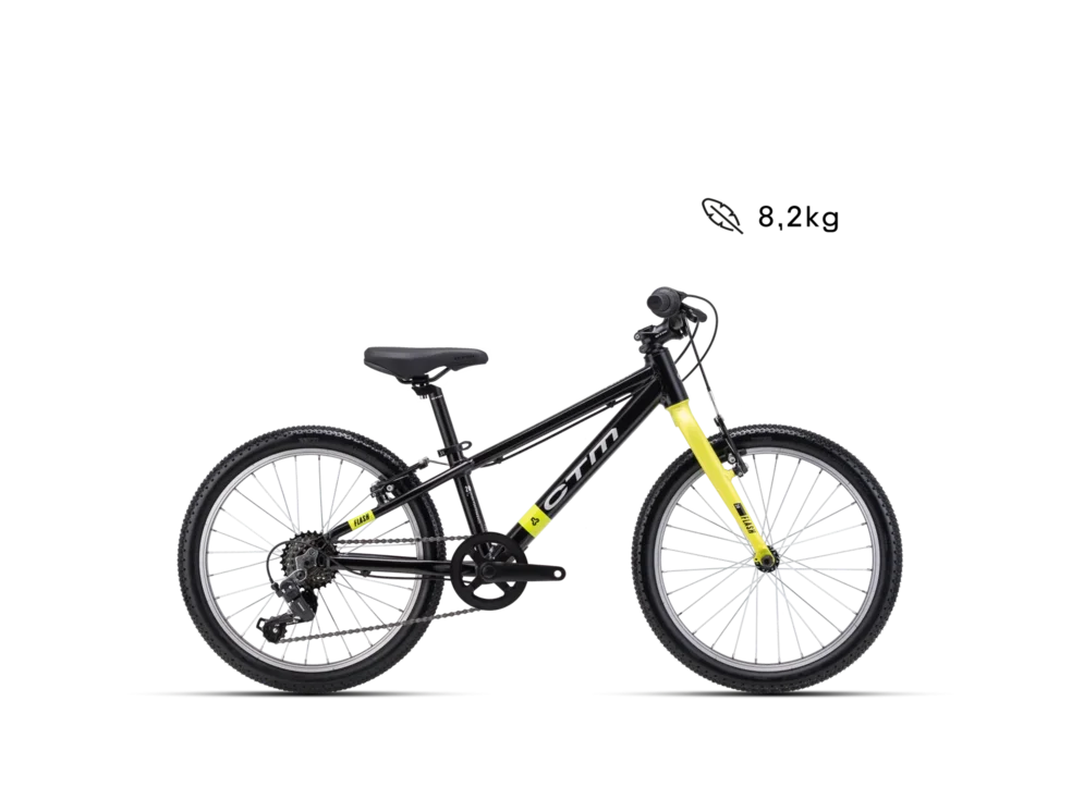 Detský bicykel CTM FLASH 20 - matná čierna