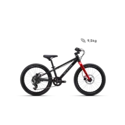 Detský bicykel CTM JERRY 2.0 20 - matná čierna / červená
