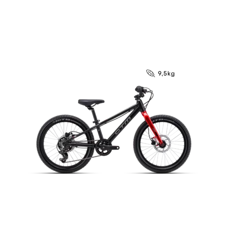 Detský bicykel CTM JERRY 2.0 20 - matná čierna / červená