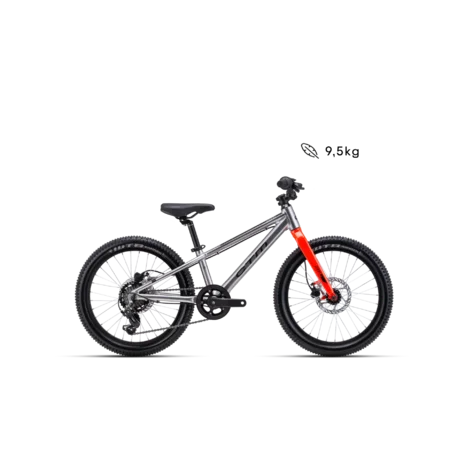 Detský bicykel CTM JERRY 2.0 20 - matná strieborná / oranžová