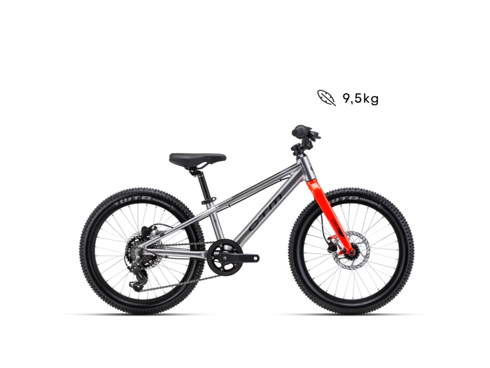 Detský bicykel CTM JERRY 2.0 20 - matná strieborná / oranžová