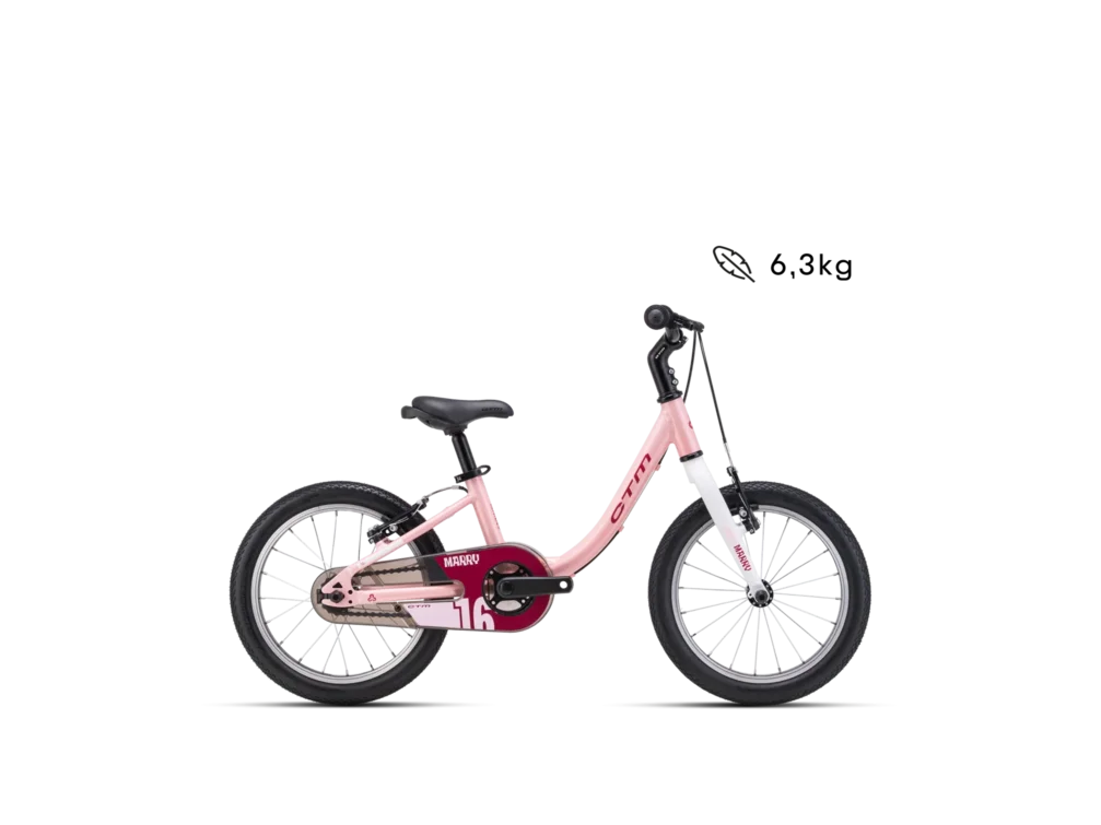 Detský bicykel CTM MARRY 16 - matná svetloružová