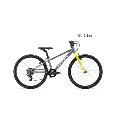 Detský bicykel CTM ROCKY SL 24 - matná šedá