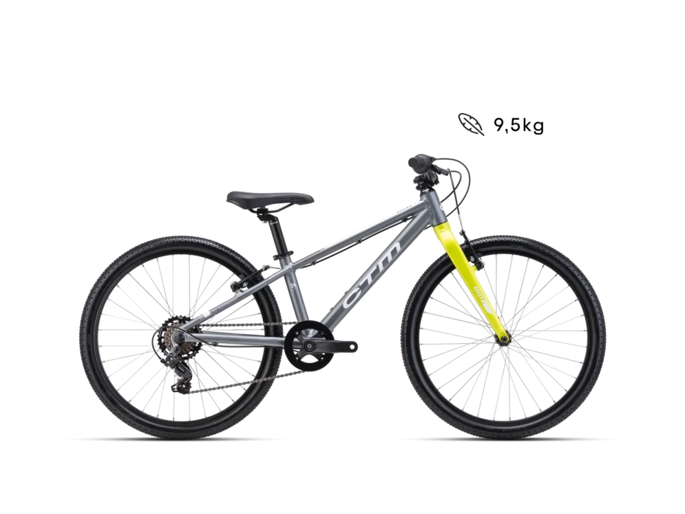 Detský bicykel CTM ROCKY SL 24 - matná šedá