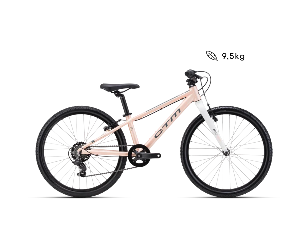 Detský bicykel CTM ROCKY SL 24 - matná svetloružová
