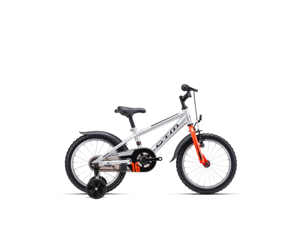 Detský bicykel CTM TOMMY 16 - matná strieborná
