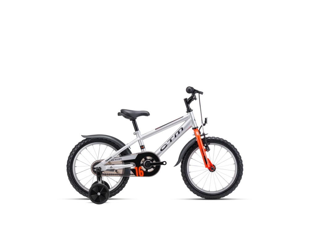 Detský bicykel CTM TOMMY 16 - matná strieborná