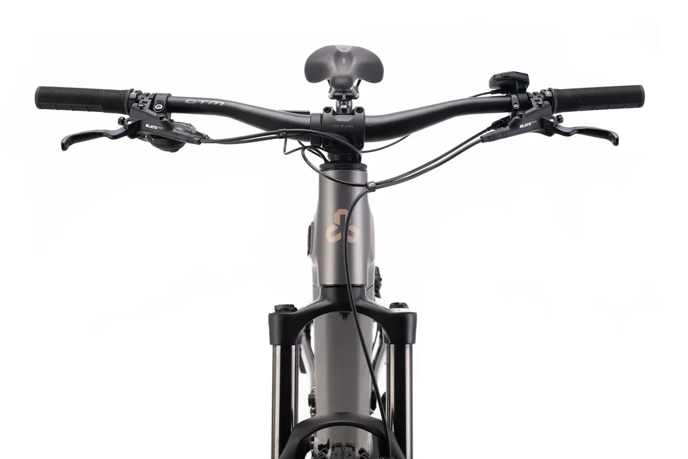 Elektrický horský bicykel CTM AREON GX Comp - čierna / matná antracitová
