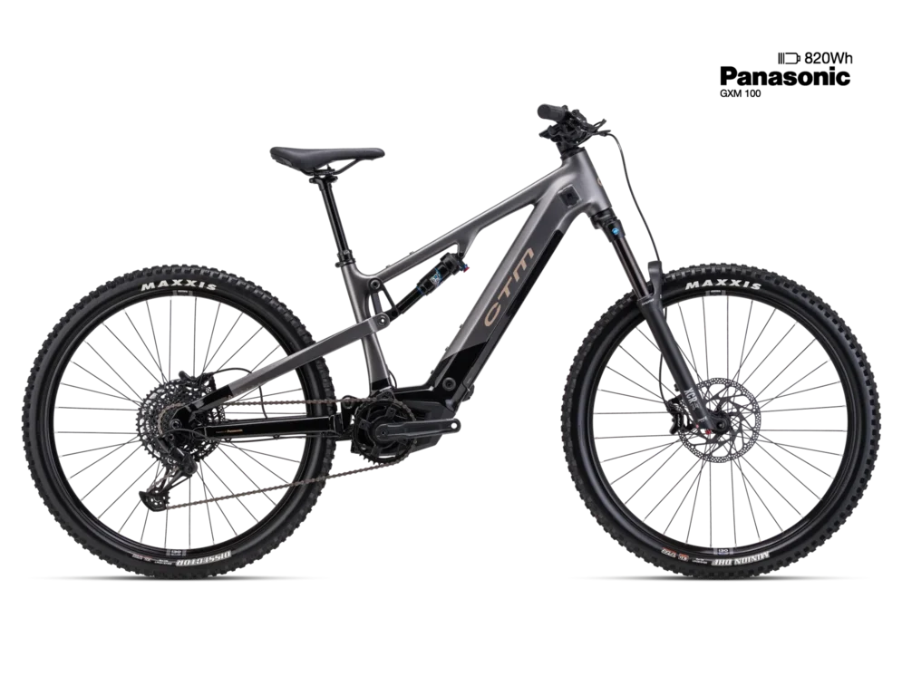 Elektrický horský bicykel CTM AREON GX Comp - čierna / matná antracitová
