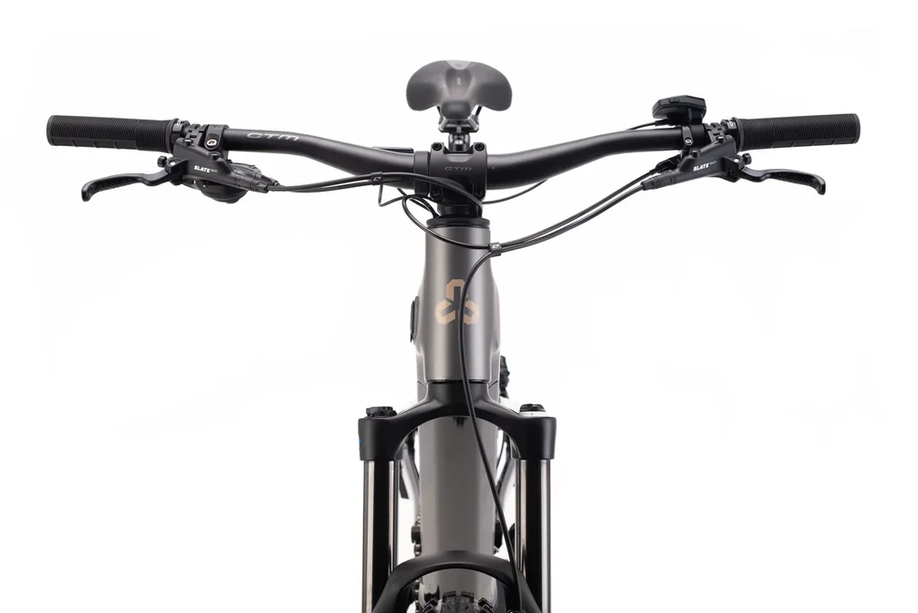 Elektrický horský bicykel CTM AREON GX Comp - čierna / matná antracitová