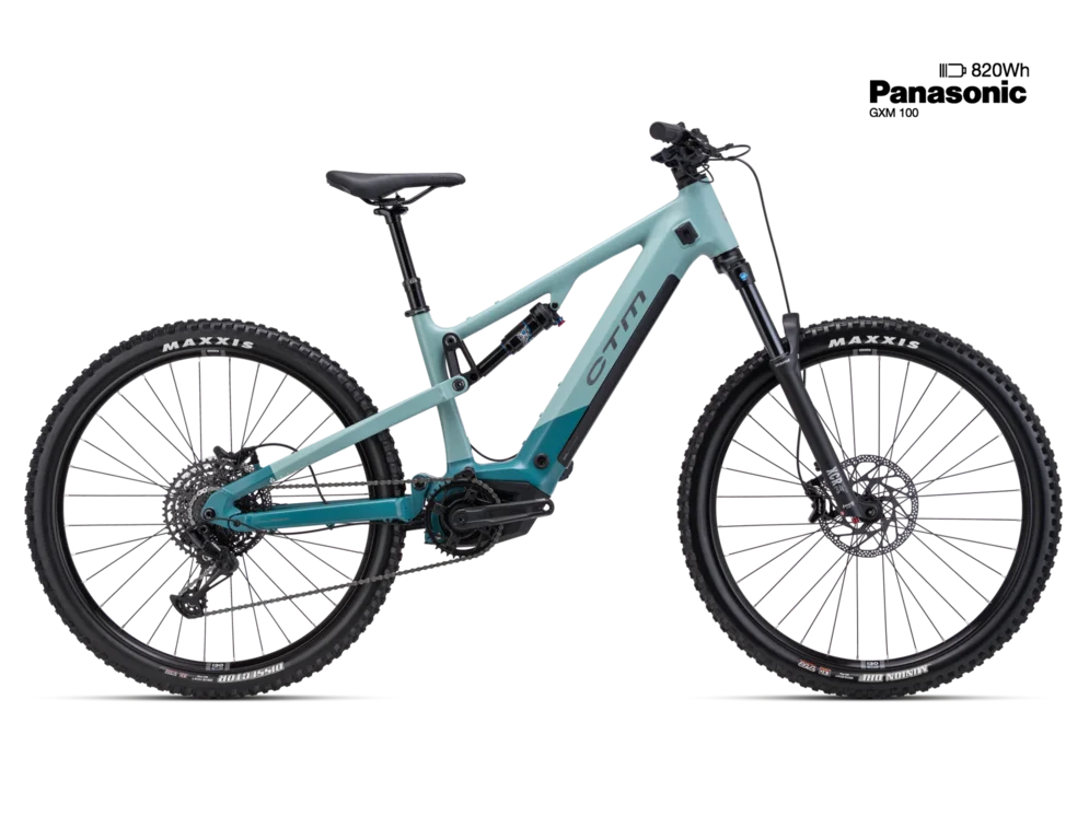Elektrický horský bicykel CTM AREON GX Comp - matná tyrkysová / matná betónová