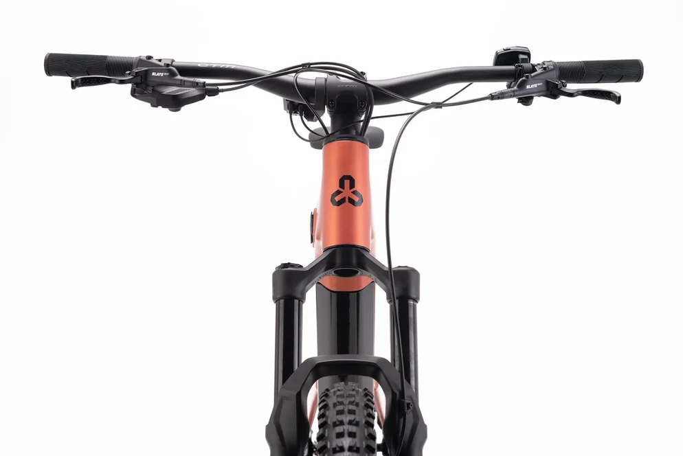 Elektrický horský bicykel CTM AREON GX Pro - čierna/matná tehlová