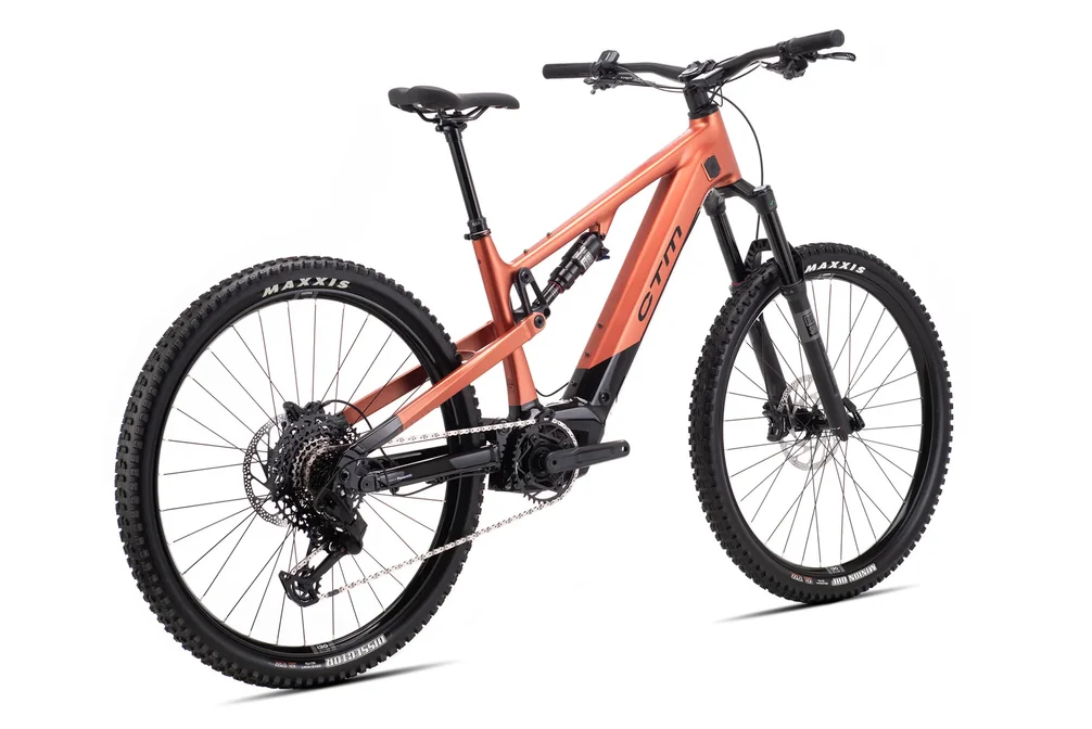 Elektrický horský bicykel CTM AREON GX Pro - čierna/matná tehlová