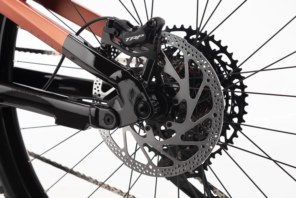 Elektrický horský bicykel CTM AREON GX Pro - čierna/matná tehlová
