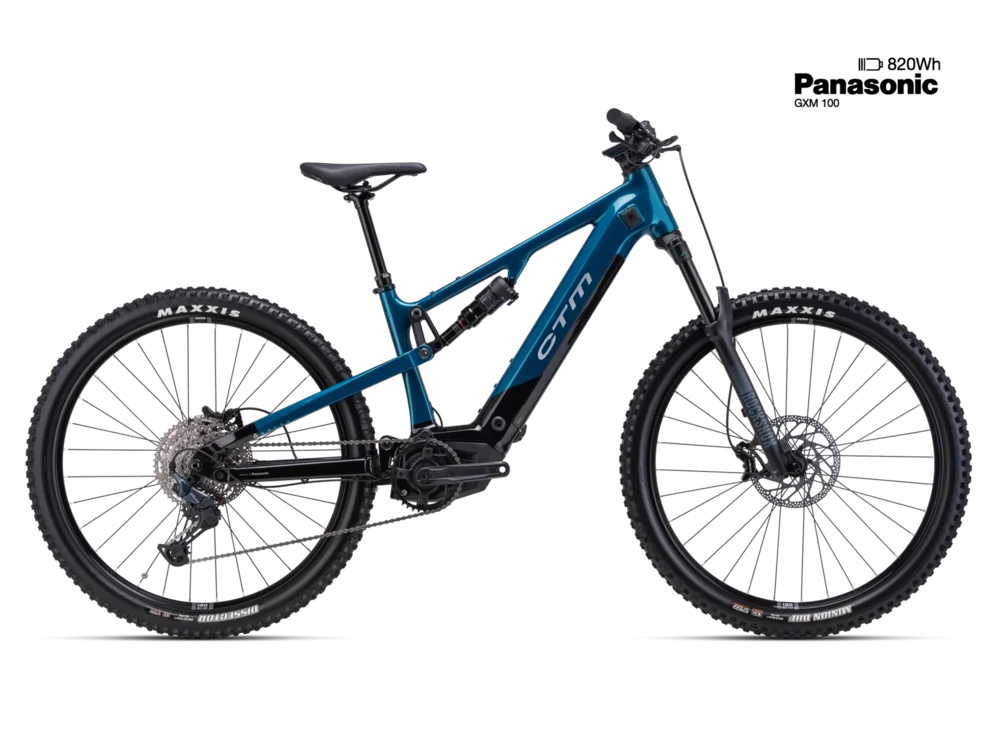 Elektrický horský bicykel CTM AREON GX XPERT - čiera/petrolejová