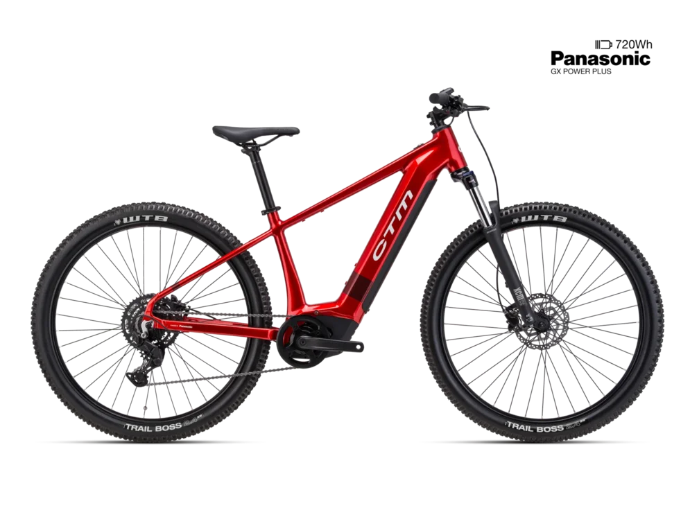 Elektrický horský bicykel CTM PULZE GX - červená