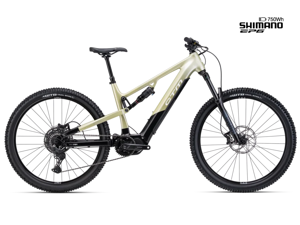 Elektrický horský bicykel CTM REZIST COMP - čierna/svetlá zlatá