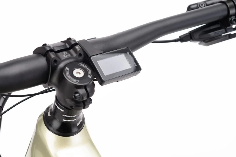 Elektrický horský bicykel CTM REZIST COMP - čierna/svetlá zlatá