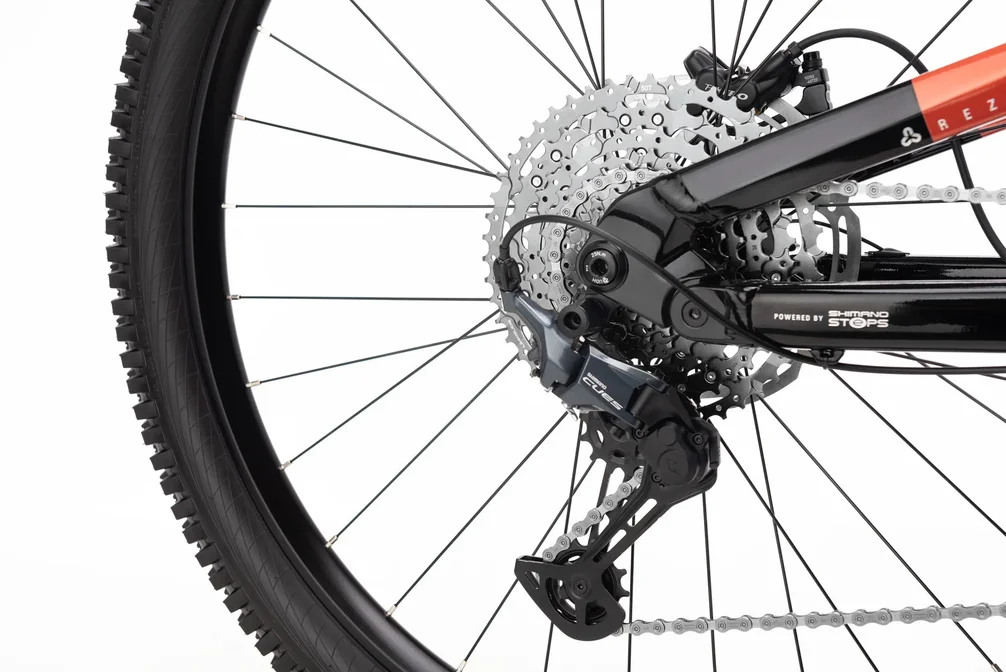 Elektrický horský bicykel CTM REZIST XPERT - čierna/tehlová