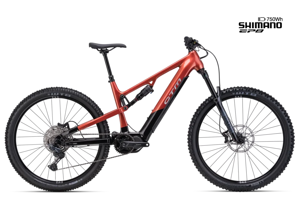 Elektrický horský bicykel CTM REZIST XPERT - čierna/tehlová