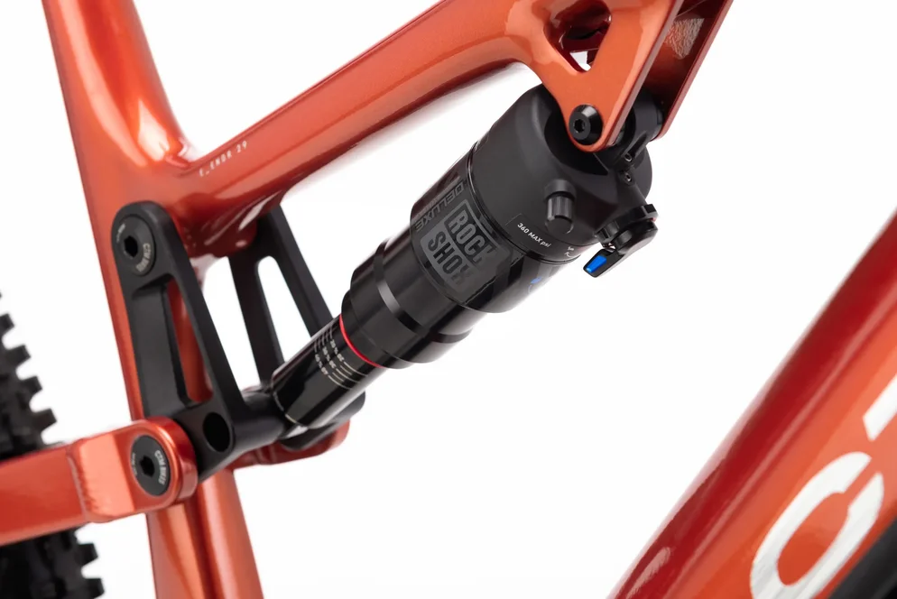 Elektrický horský bicykel CTM REZIST XPERT - čierna/tehlová