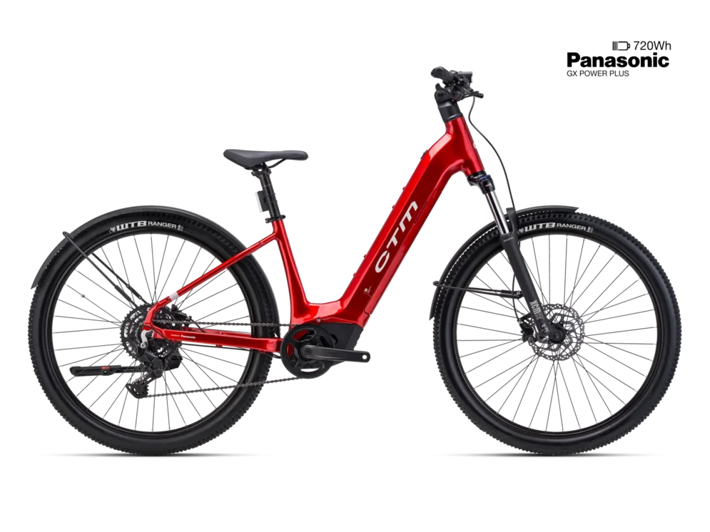 Elektrický horský bicykel CTM ROXXY GX Allroad - červená
