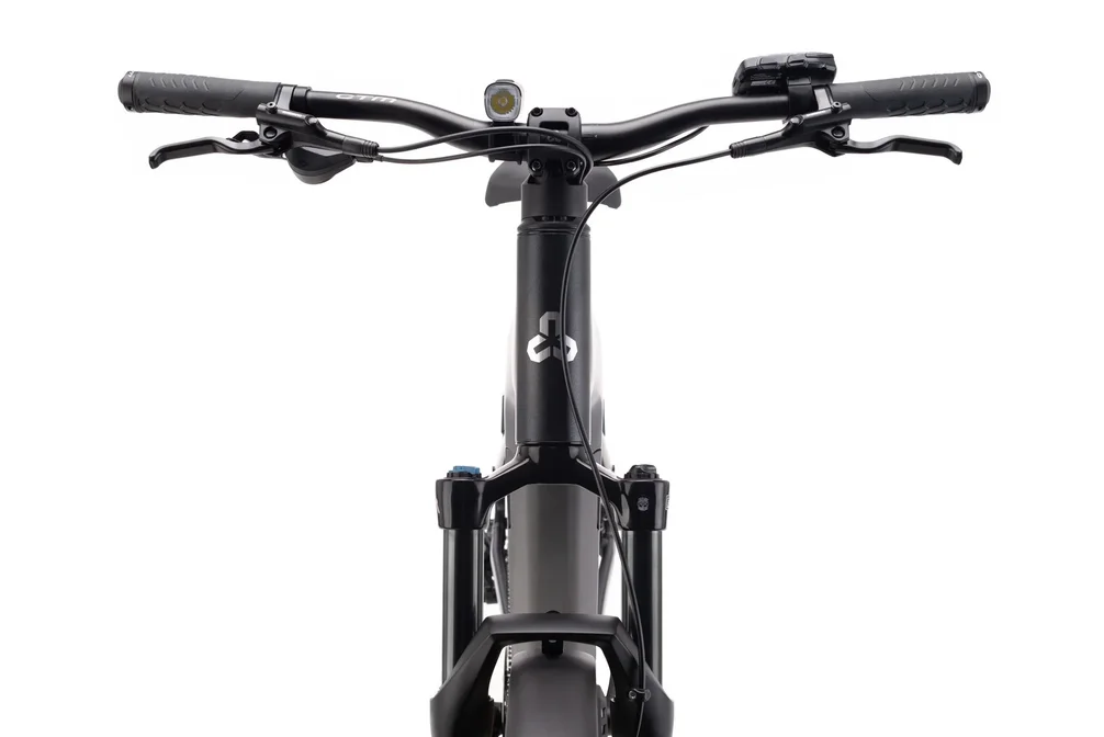 Elektrický horský bicykel CTM ROXXY GX Pro Allroad - matná čierna