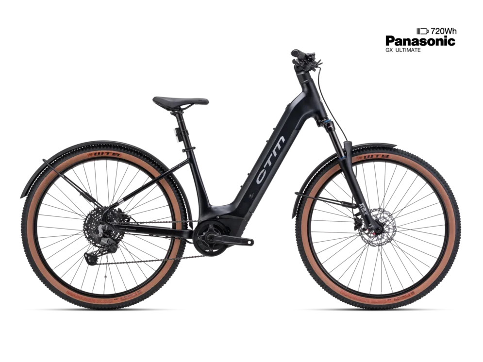 Elektrický horský bicykel CTM ROXXY GX Pro Allroad - matná čierna