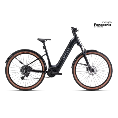 Elektrický horský bicykel CTM ROXXY GX Pro Allroad - matná čierna