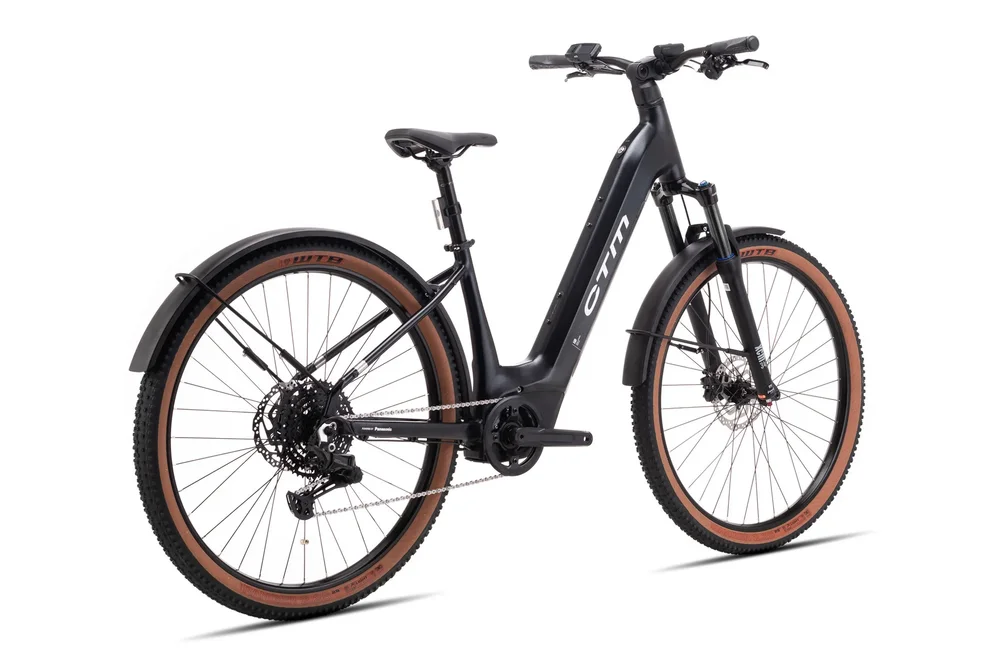 Elektrický horský bicykel CTM ROXXY GX Pro Allroad - matná čierna