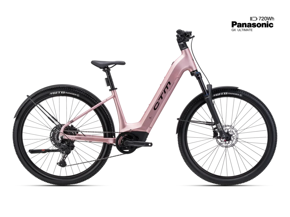 Elektrický horský bicykel CTM ROXXY GX Pro Allroad - staroružová