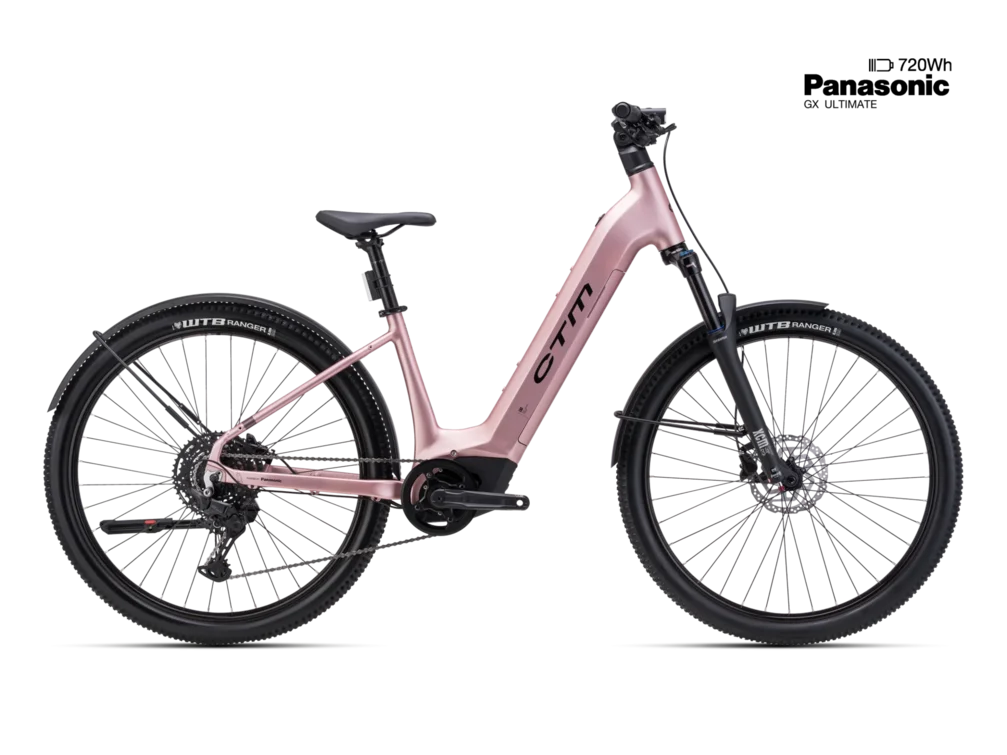 Elektrický horský bicykel CTM ROXXY GX Pro Allroad - staroružová