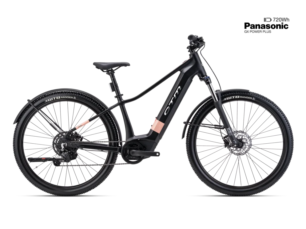 Elektrický horský bicykel CTM RUBY GX Allroad - matná čierna 27,5´´