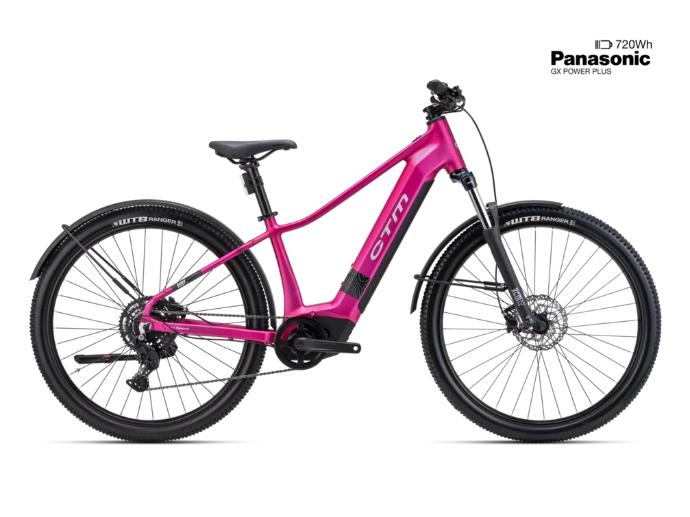 Elektrický horský bicykel CTM RUBY GX Allroad - matná ružová 29´´