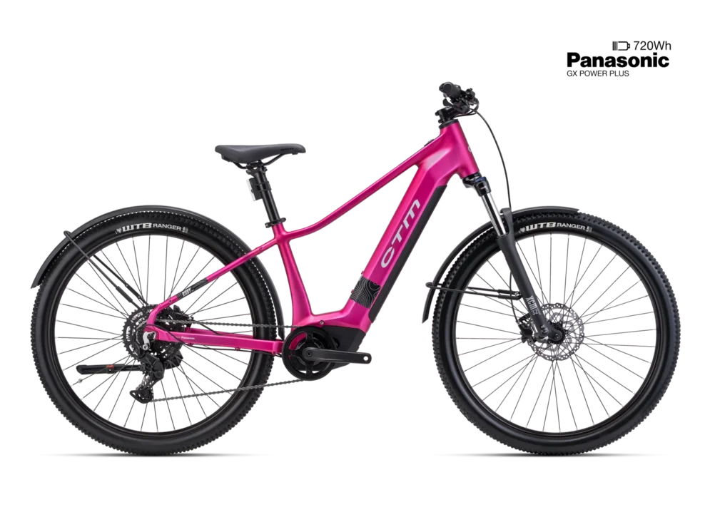 Elektrický horský bicykel CTM RUBY GX Allroad - matná ružová 29´´