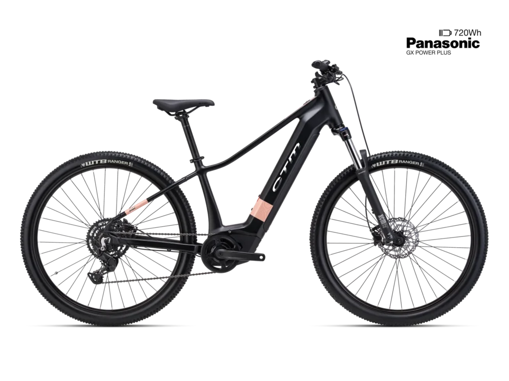 Elektrický horský bicykel CTM RUBY GX - matná čierna