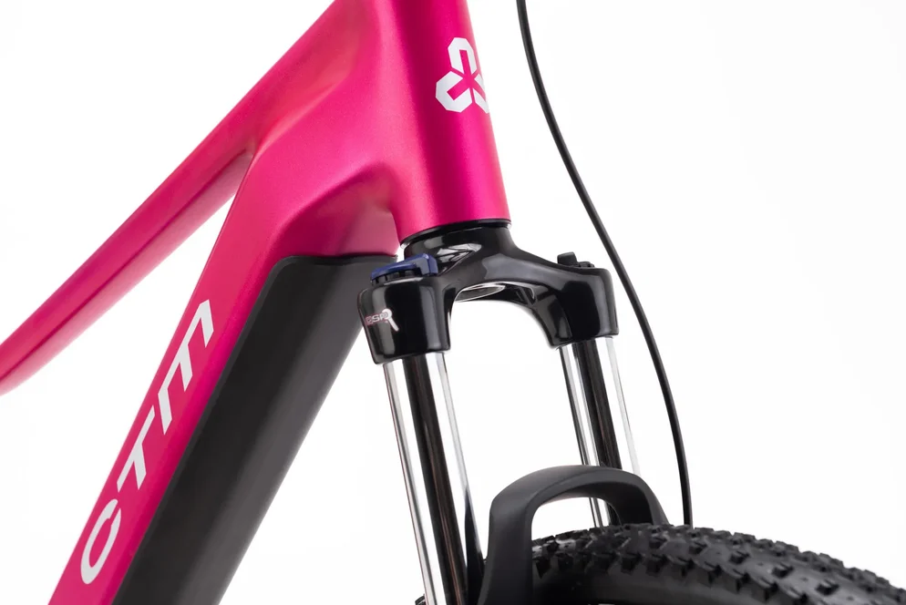 Elektrický horský bicykel CTM RUBY GX - matná ružová