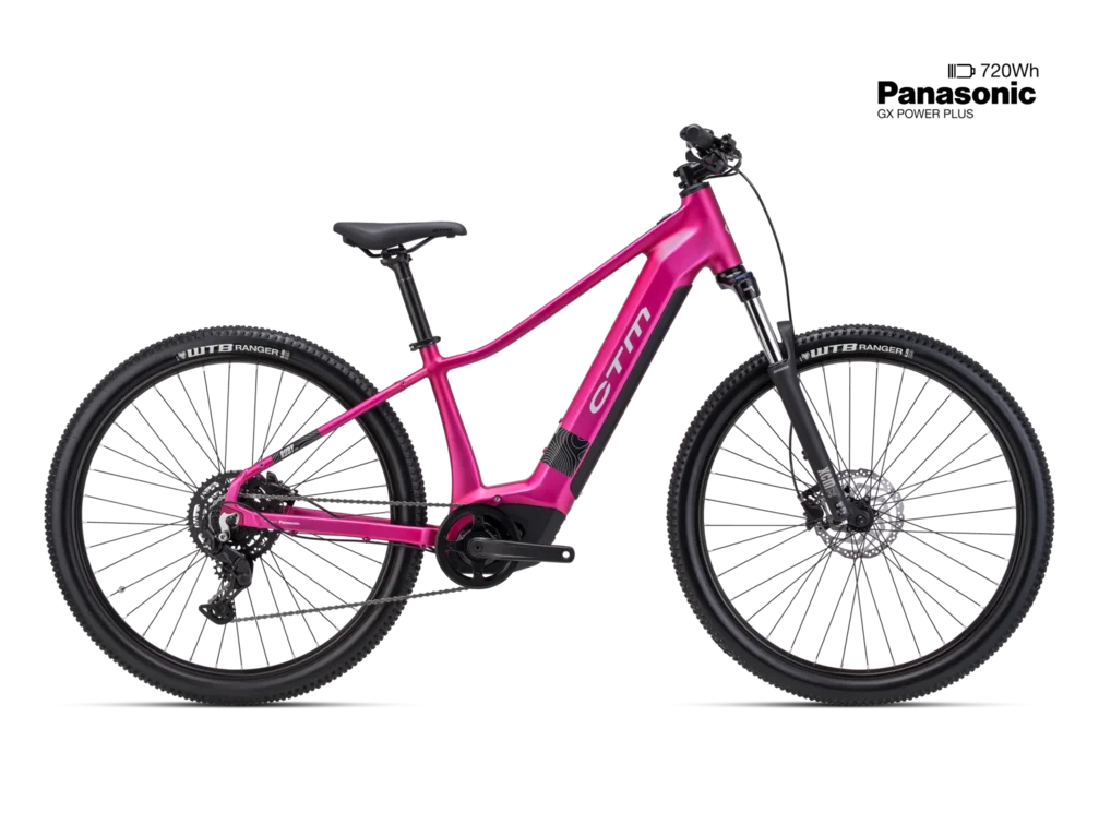 Elektrický horský bicykel CTM RUBY GX - matná ružová