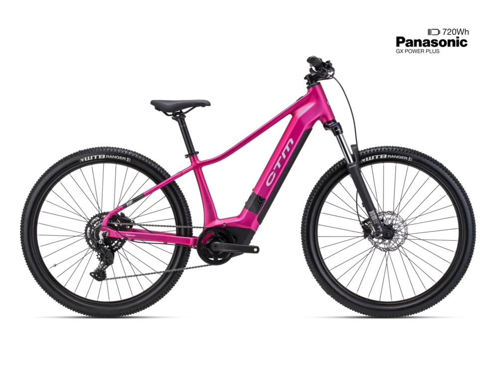 Elektrický horský bicykel CTM RUBY GX - matná ružová