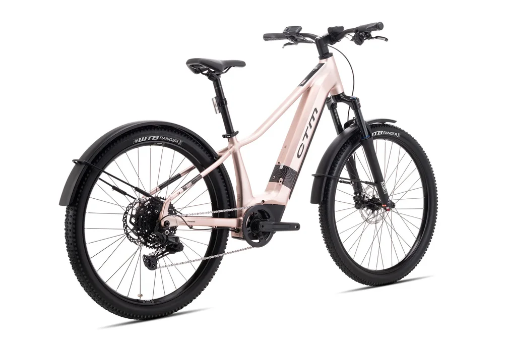 Elektrický horský bicykel CTM RUBY GX Pro Allroad - matná staroružová 29´´